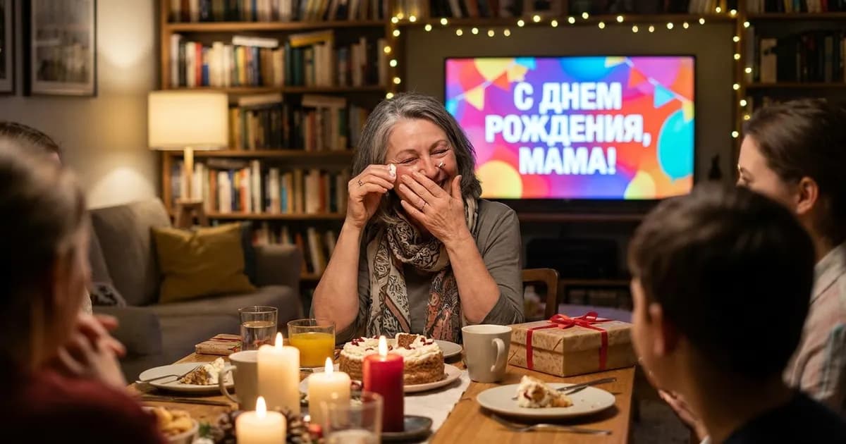 Оригинальное поздравление маме с днем рождения: как растрогать до слез — иллюстрация к статье